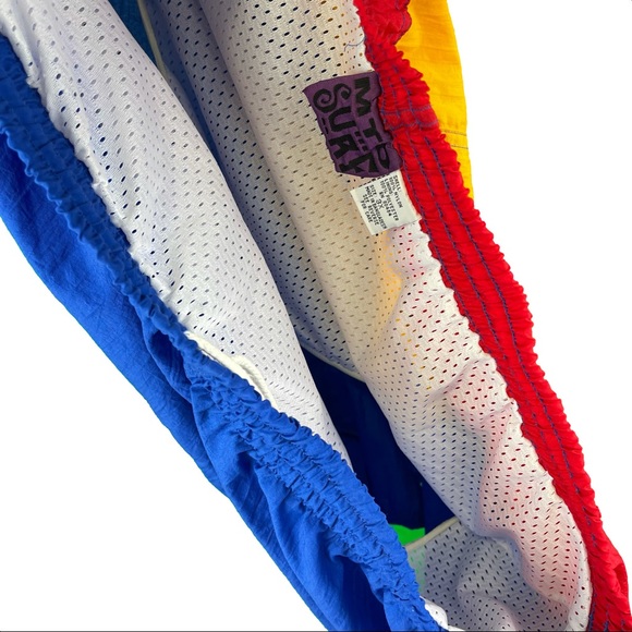 Rare Vintage 90s MTO Surf Swim Trunks Shorts - Picture 9 of 12